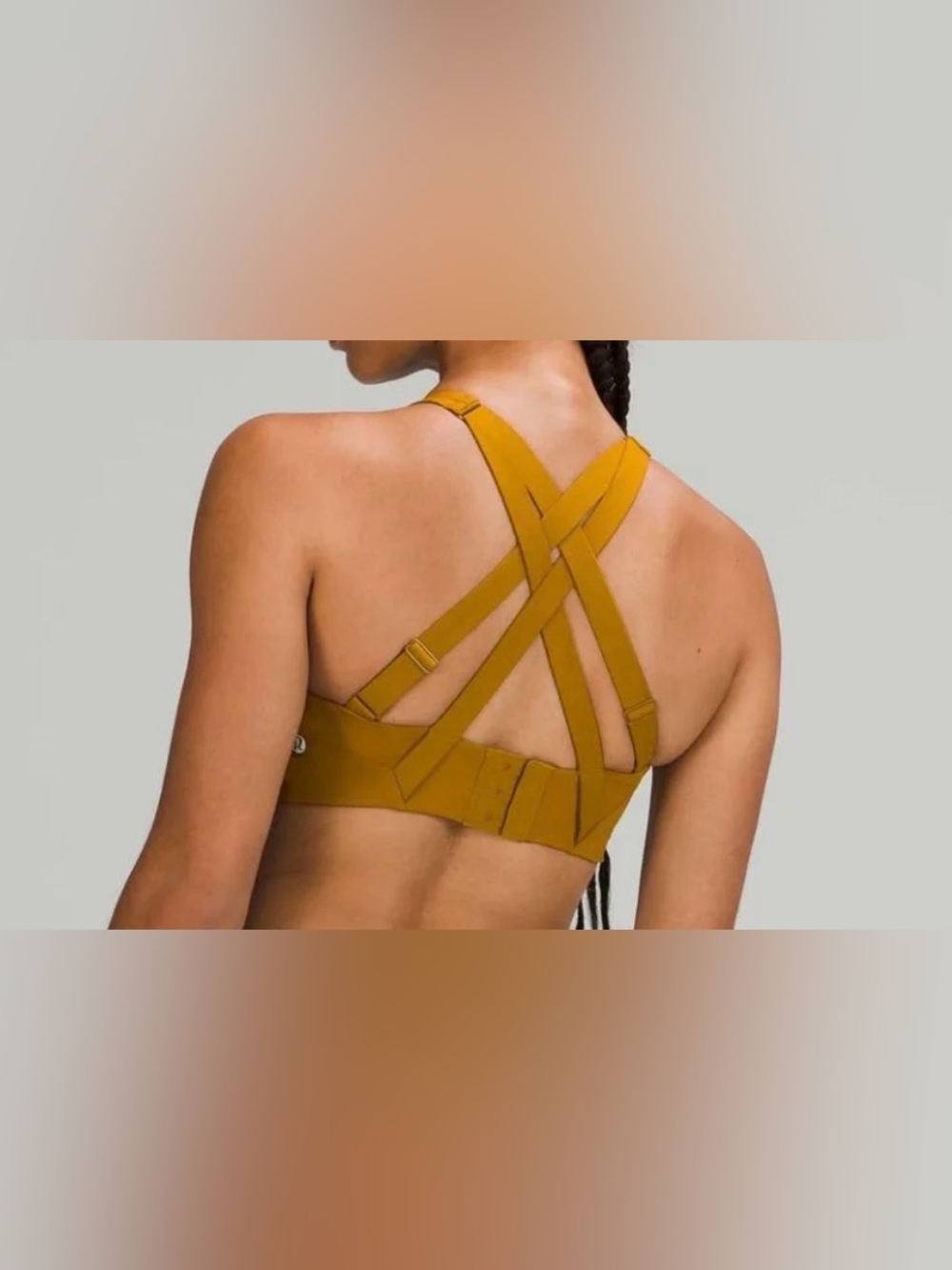NWOT lululemon athletica Cross-Back Strappy Sports Bra - Mustard $58